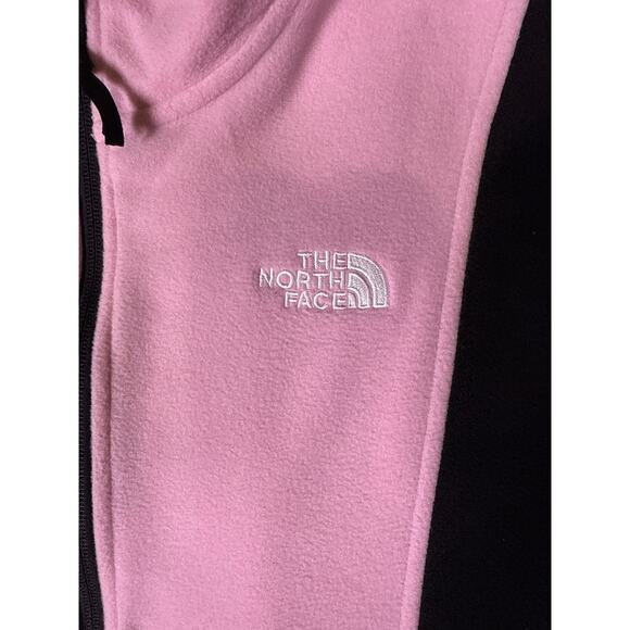 The North Face Fleece Pullover TKA Attitude Womens XL Zipper Cameo Pink Black - Picture 7 of 12